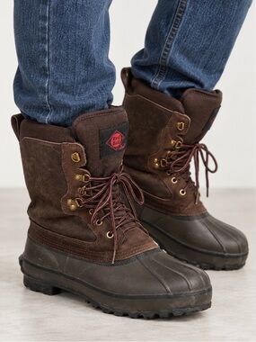 Red Ball by LaCrosse Men’s 10 Brown Winter Duck Boots Steel Shank Waterproof